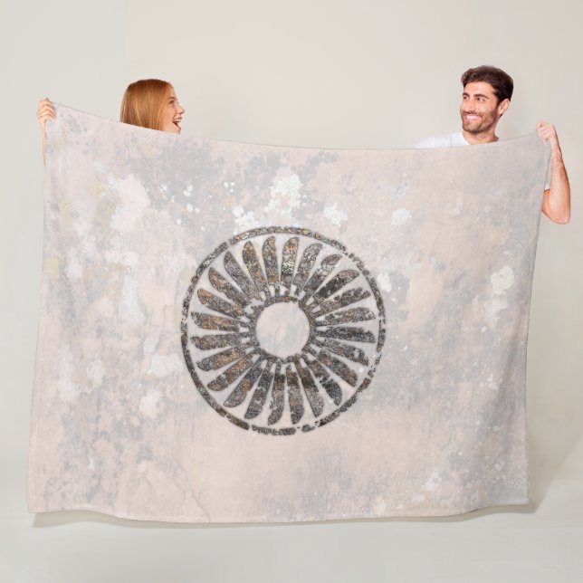Mimbres Pottery Design Fleece Blanket (Beispiel)