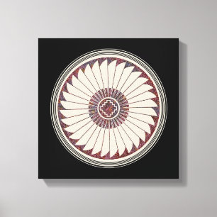 Mimbres Pottery Design Leinwanddruck