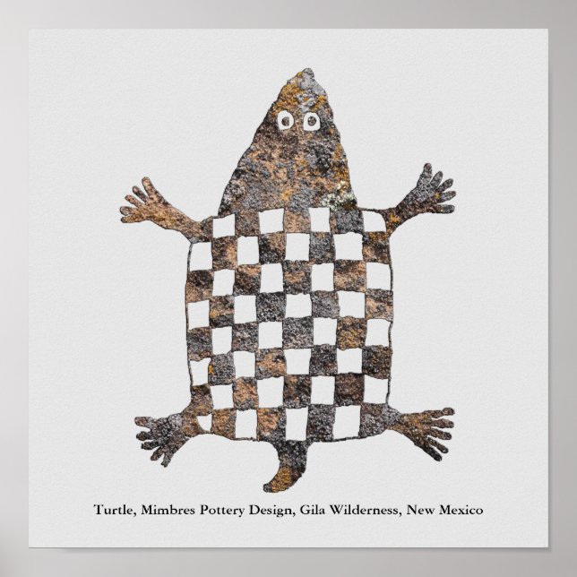 Mimbres Pottery Design Poster (Vorne)