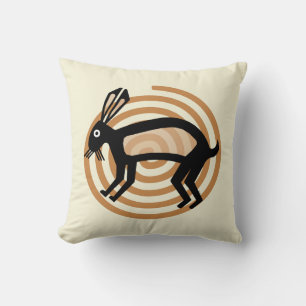 Mimbres Rabbit Pillow Kissen