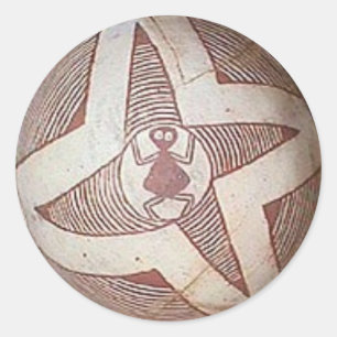 Mimbres Spinnenaufkleber Runder Aufkleber