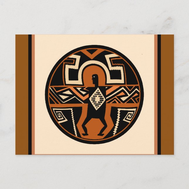 Mimbres Warrior Postkarte (Vorderseite)