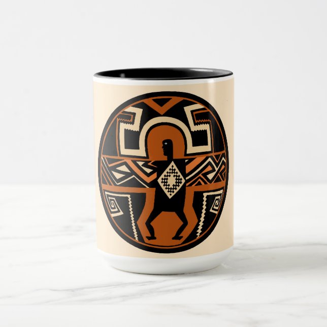 Mimbres Warrior Tasse (Zentrum)