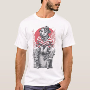Mime Mastiff � Stummer Lustiger Hund T-Shirt