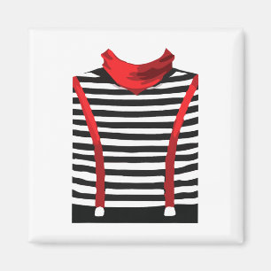 Mimen-Künstler-Darsteller-Kunst-Halloween-Kostüm-C Magnet