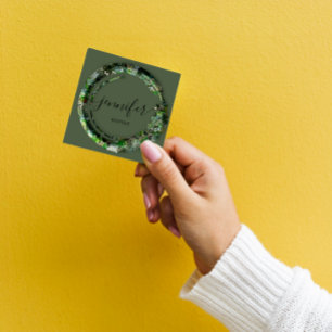 Mimetic Camouflage Militärische Modewaschung Quadratische Visitenkarte