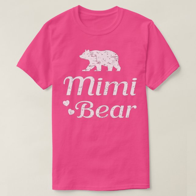 Mimi Bear - Nana Mama Großmutter-Geschenk T-Shirt (Design vorne)