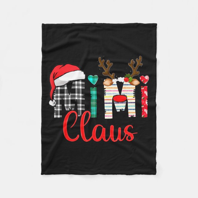 Mimi Claus Reindeer Christmas  Fleecedecke (Vorderseite)