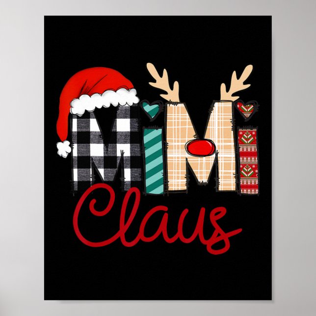 Mimi Claus Reindeer Christmas Poster (Vorne)
