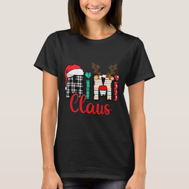 Mimi Claus Reindeer Christmas  T-Shirt (Vorderseite)