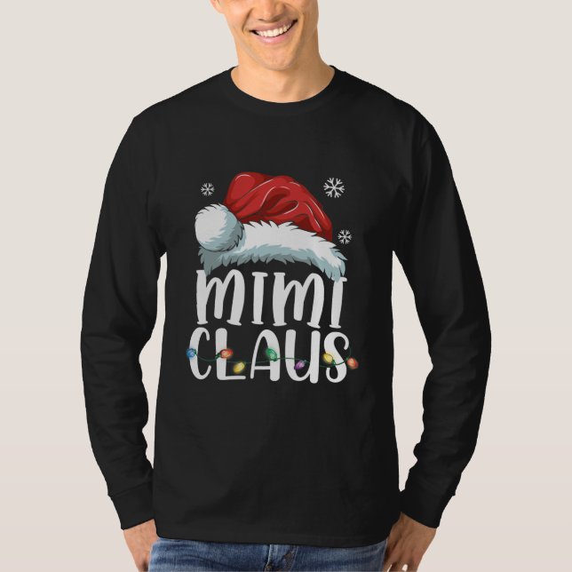 Mimi Claus Shirt Christmas Pajama Family Matching (Vorderseite)