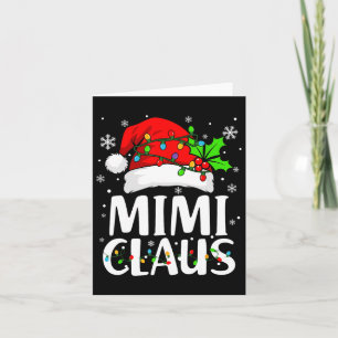 Mimi Claus Shirt Weihnachtsbeleuchtung Pajama Fami Karte