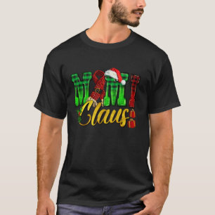 Mimi Claus Weihnachts-Weihnachtsmannmütze Matching T-Shirt