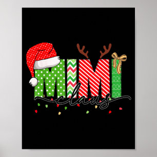 Mimi Claus Weihnachtslicht-Pyjama-Familien-Matchin Poster