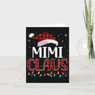 Mimi Claus Weihnachtslichter Matching Family Xmas Karte
