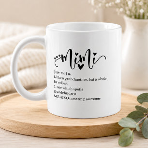 Mimi Definition Oma Script Herz Minimal Lustig Kaffeetasse
