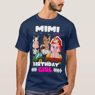 Mimi der Geburtstagskinder-Barnyard-Farmtiere T-Shirt