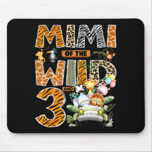 Mimi der wilden drei 3. Geburtstagsjunge Safari Mousepad
