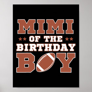 Mimi des Fußballjungen zum 1. Geburtstag Poster