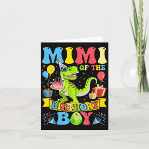 Mimi des Geburtstags Boy Dinosaur T-rex Geburtstag Karte