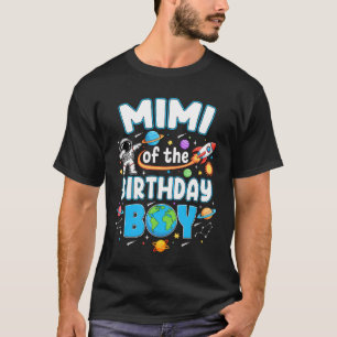Mimi des Geburtstagsjungen Astronaut Familie Weltr T-Shirt