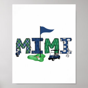 Mimi des Geburtstagsjungen Hole In One Golf Sport  Poster