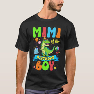 Mimi des Geburtstagsjungen TRex Dinosaurier Geburt T-Shirt