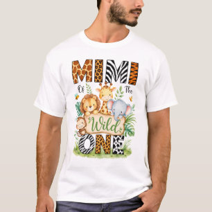 Mimi des Wild One Erster Geburtstag Junge Dschunge T-Shirt