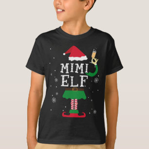 Mimi Elf Matching Familie Weihnachten Pajamas Elve T-Shirt