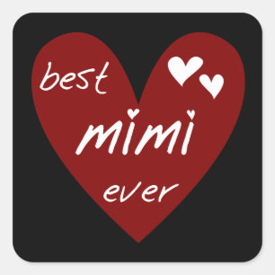 Mimi Ever Tshirts und Geschenke Quadratischer Aufkleber