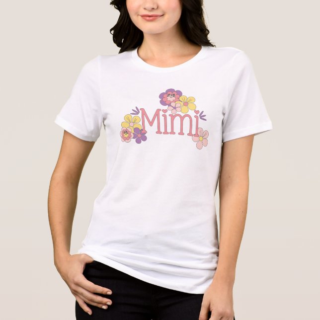 Mimi Floral Designed T - Shirt (Vorderseite)