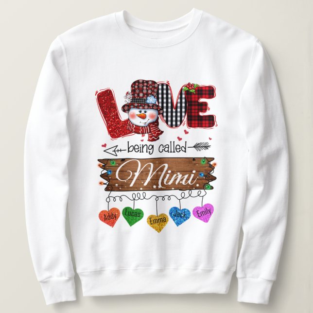 Mimi Geschenk für Weihnachten Sweatshirt (Design vorne)
