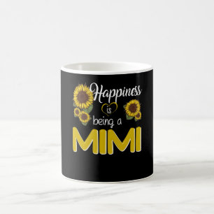 Mimi-Geschenk  Glück ist eine MiMi Sonnenblume Kaffeetasse