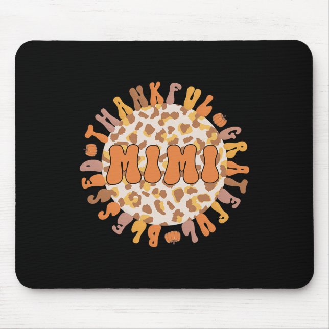 Mimi Großmutter Erntedank Mimi Grandm Mousepad (Vorne)