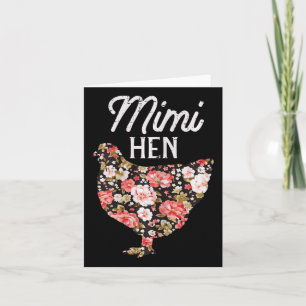 Mimi Hen Blume Muttertagsfarm Hühnergranma Karte