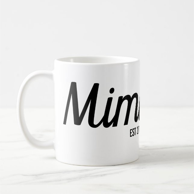 Mimi kundenspezifische neue Großmutter-Tasse Kaffeetasse (Links)