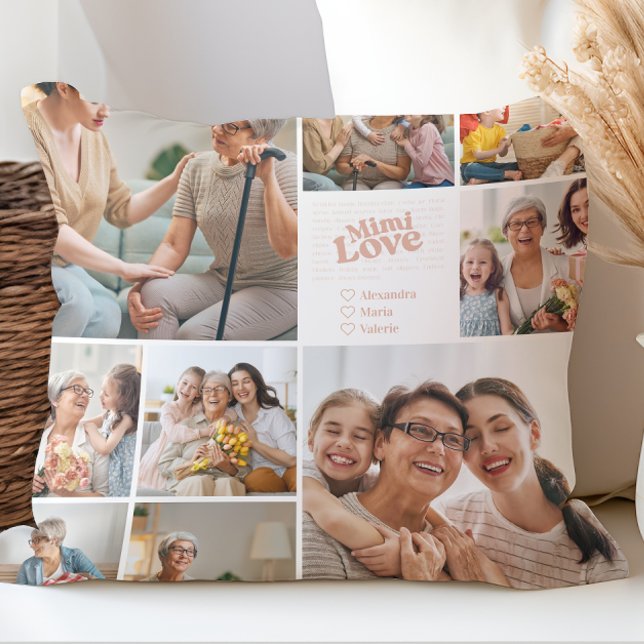 Mimi Liebe Poetic Foto Collage Kissen (Von Creator hochgeladen)