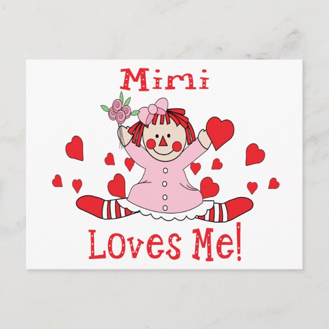 Mimi Liebe Rag Doll Postkarte (Vorderseite)