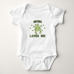 Mimi Lieben ich Frosch Baby Strampler