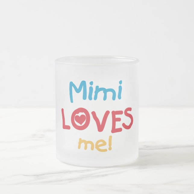 Mimi Lieben Me T - Shirt und Geschenke Mattglastasse (Mittel)
