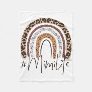 Mimi Life Oma Cheetah Leopard Frauen Weihnachten Fleecedecke