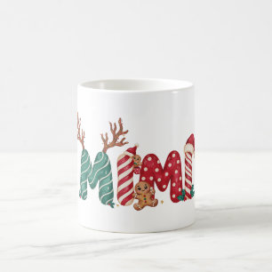 Mimi Mom Weihnachten Lebkuchen Zuckerrohr Rentier Kaffeetasse