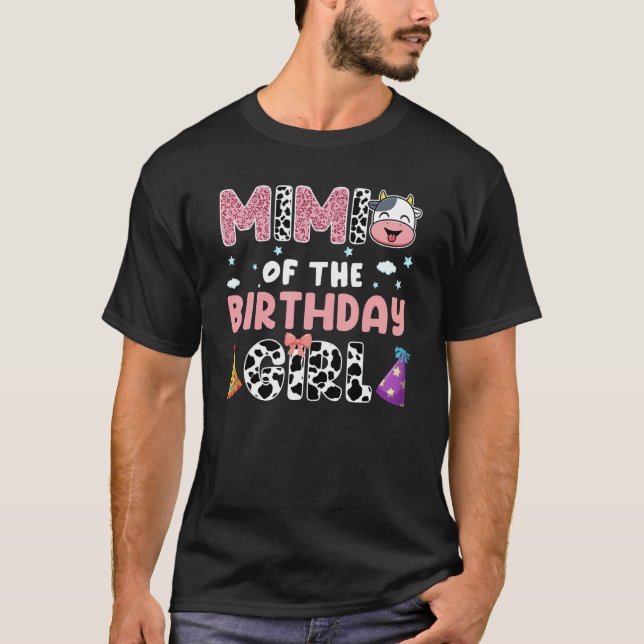 Mimi Of The Birthday Girl Farming Barnyard Birthda T-Shirt (Vorderseite)