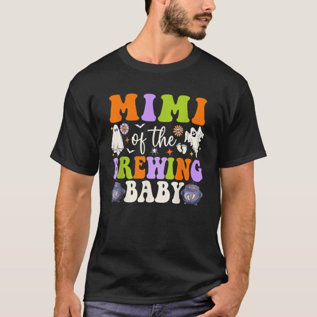 Mimi of the Brewing Baby Halloween Theme Baby Show T-Shirt (Vorderseite)