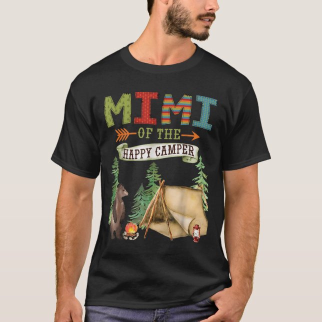 Mimi Of The Happy Camper First Birthday Camng  T-Shirt (Vorderseite)