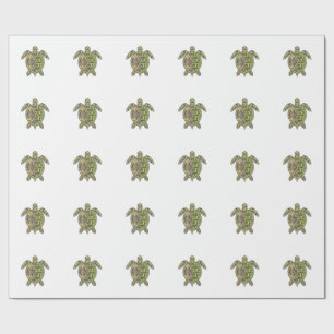 Mimi Oma Meeresschildkröte Vintage Blumen Shirt De Geschenkpapier