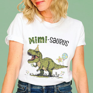 Mimi-saurus Dinosaur Thema Fun Kindergeburtstag Pa T-Shirt