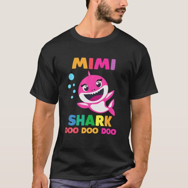 Mimi Shark Doo Doo Funny Baby Mommy Kids T-Shirt (Vorderseite)