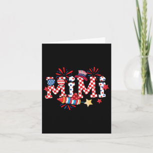 Mimi Sungles USA-Flagge Feuerwerk Patriotisch 4. J Karte