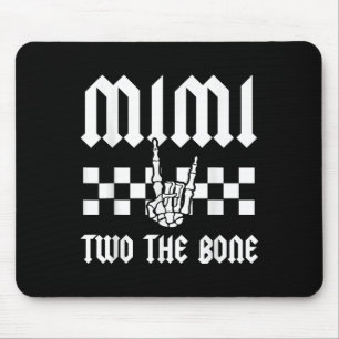 Mimi Two der Knochen Skelett Hand 2. Geburtstag Ju Mousepad